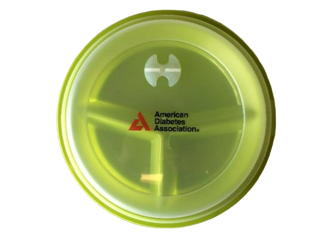 American Diabetes Association Green Portion Control Plate with Lid