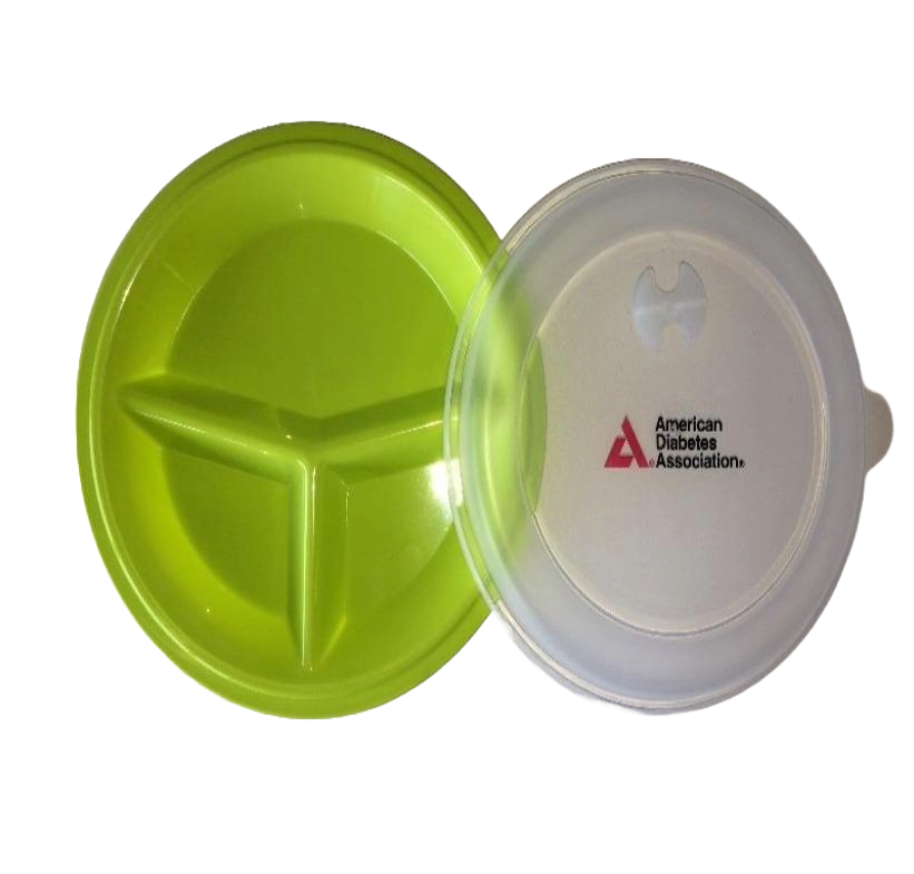 Precise Portions Go Healthy Portion Control Plates with Vented Lids, 4pk -  BPA-Free Portion Control Containers Great for Weight Loss, Blood Sugar