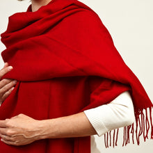 Load image into Gallery viewer, Red Pashmina Scarf