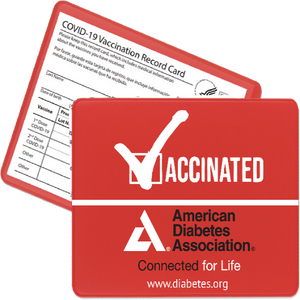 American Diabetes Association Vaccination Card Cover