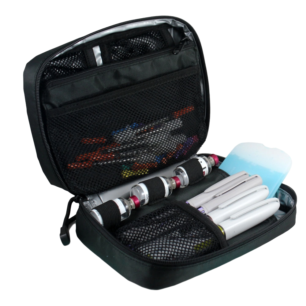 Diabetes Insulated Organizer - Black