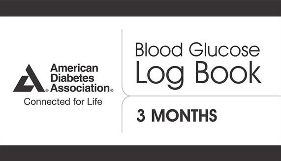 ADA Blood Glucose Log Book, 3rd Edition (4-pack)