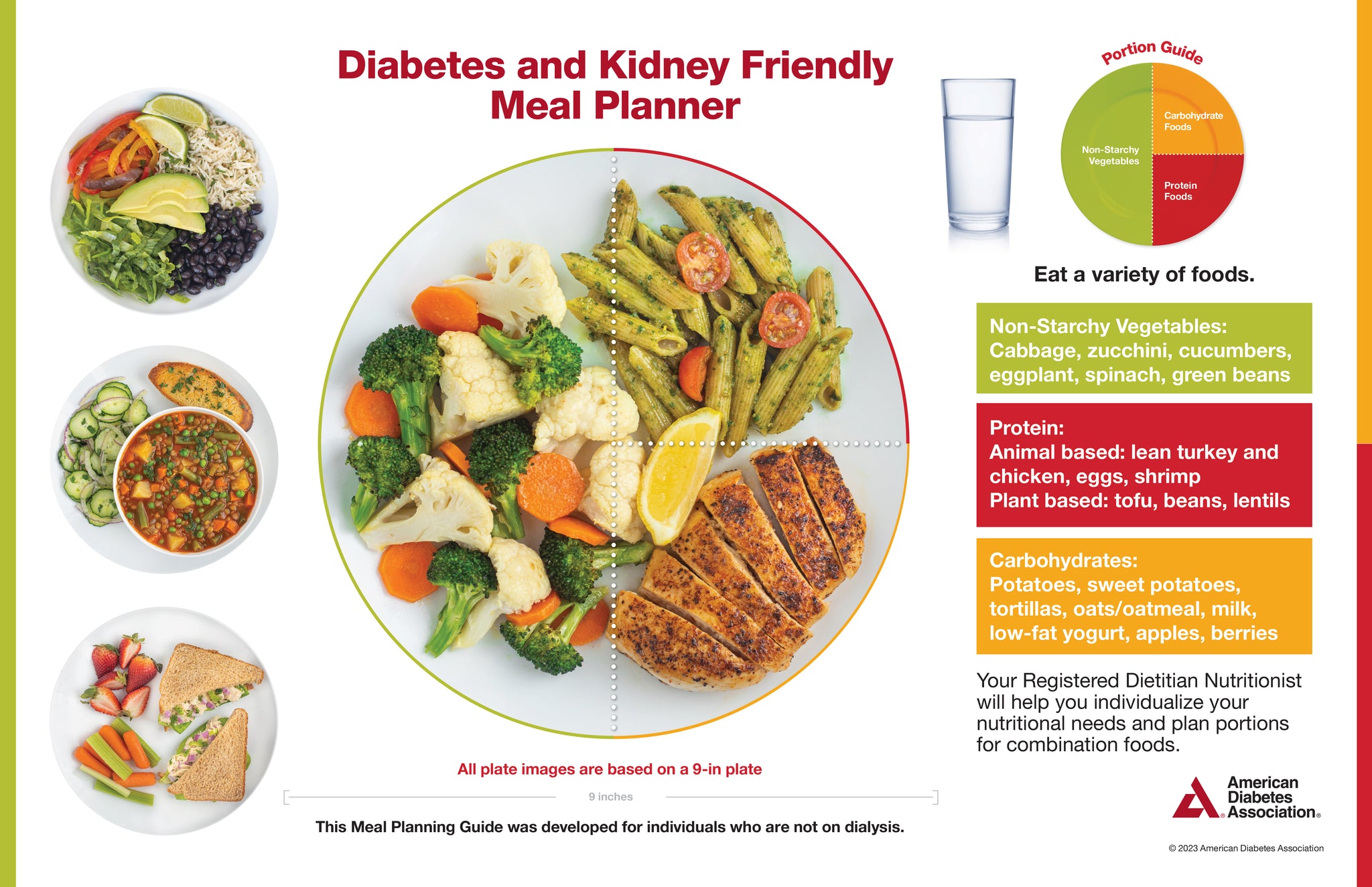 The Diabetes Placemat: Kidney-Friendly Meal Planner (Singles