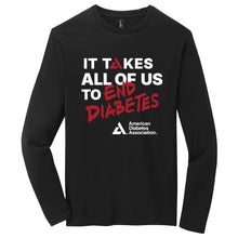 Load image into Gallery viewer, American Diabetes Association All of Us Special Edition Black L/S