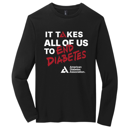 American Diabetes Association All of Us Special Edition Black L/S
