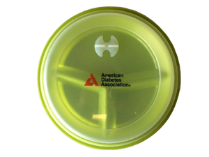 American Diabetes Association Green Portion Control Plate with Lid