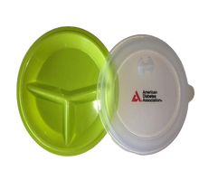 Load image into Gallery viewer, American Diabetes Association Green Portion Control Plate with Lid