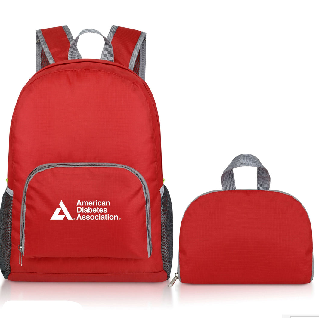 American Diabetes Association Foldable Backpack