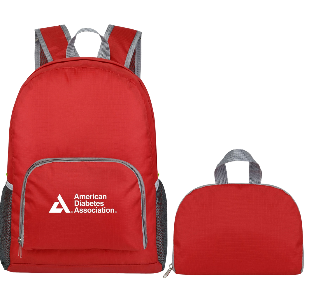 American Diabetes Association Foldable Backpack