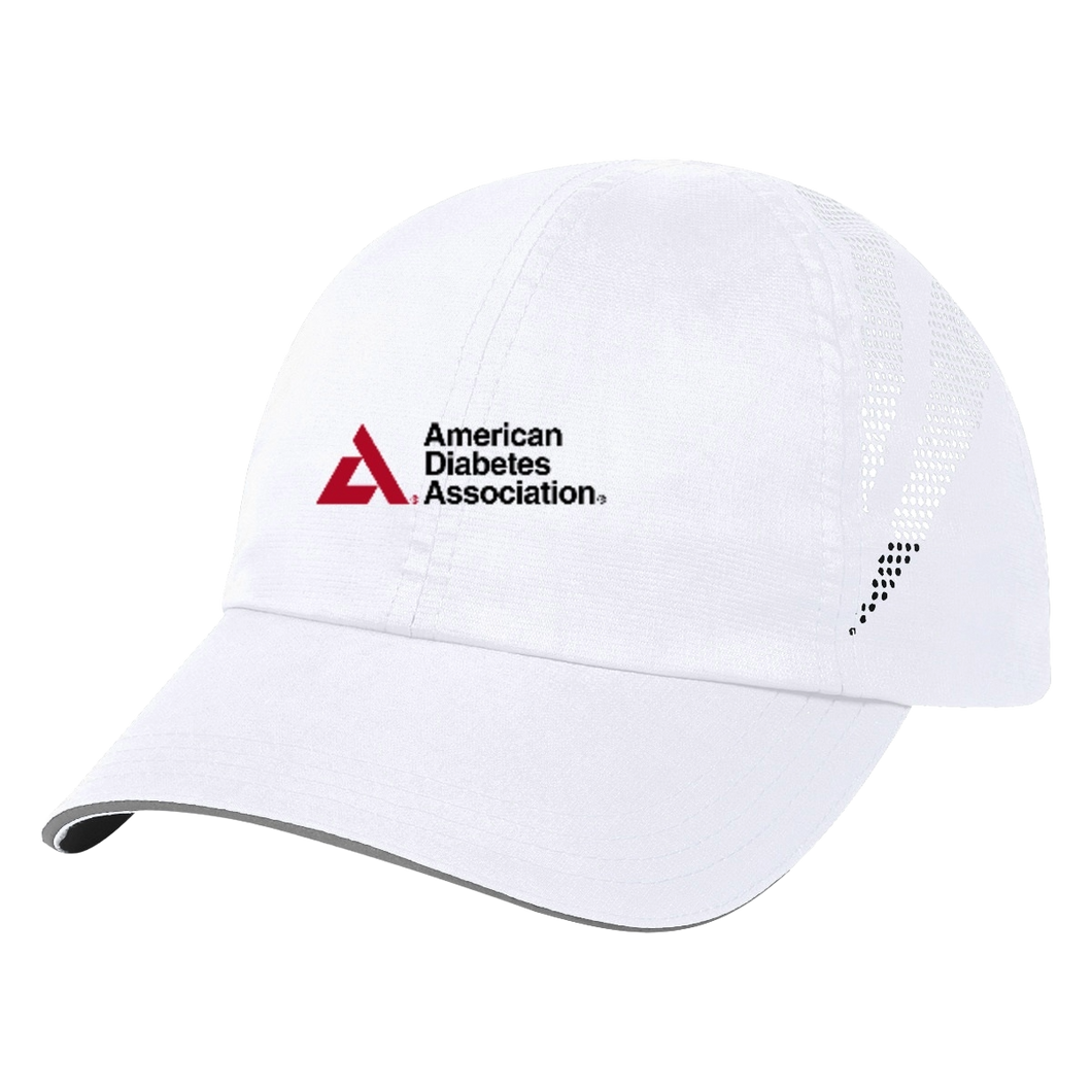 American Diabetes Association Lightweight Baseball Cap, White
