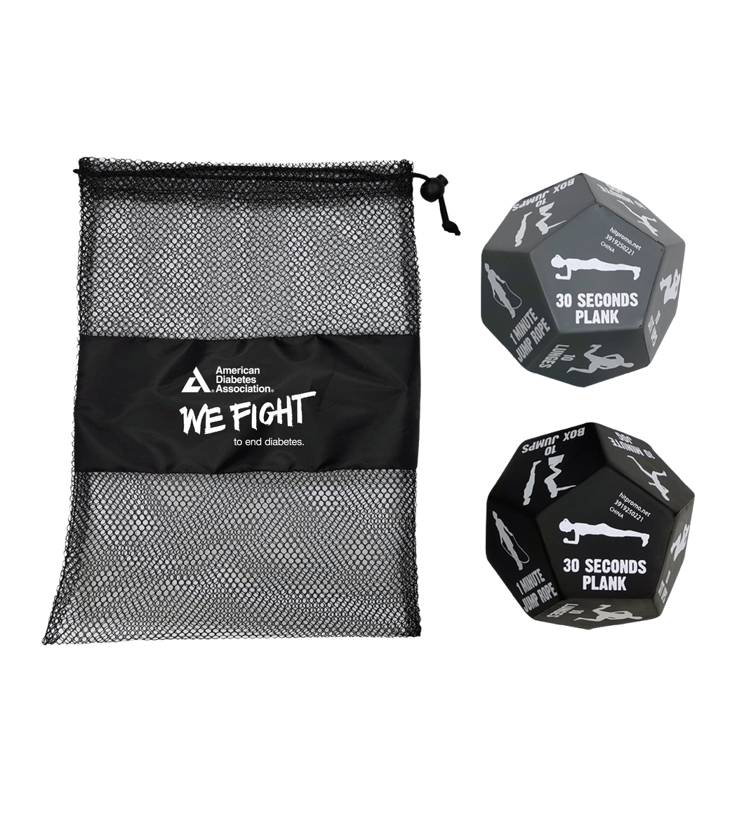 American Diabetes Association We Fight Exercise Dice