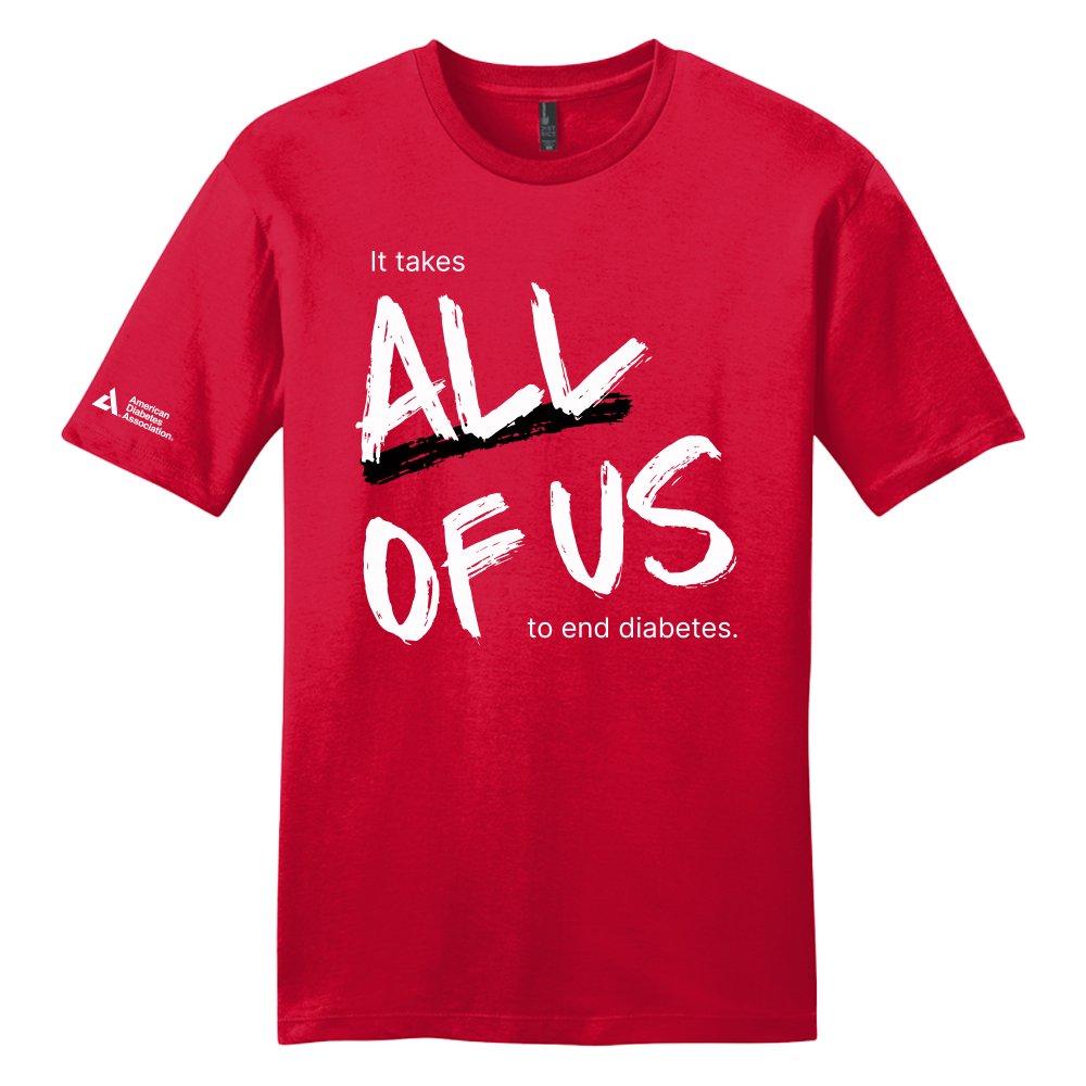 American Diabetes Association All of US T-Shirt-Red