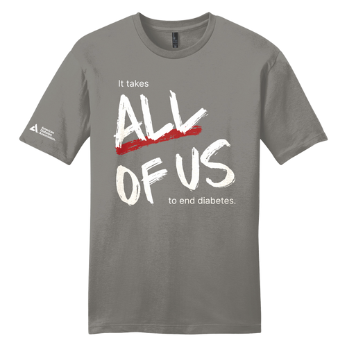 American Diabetes Association All of US T-Shirt-Gray