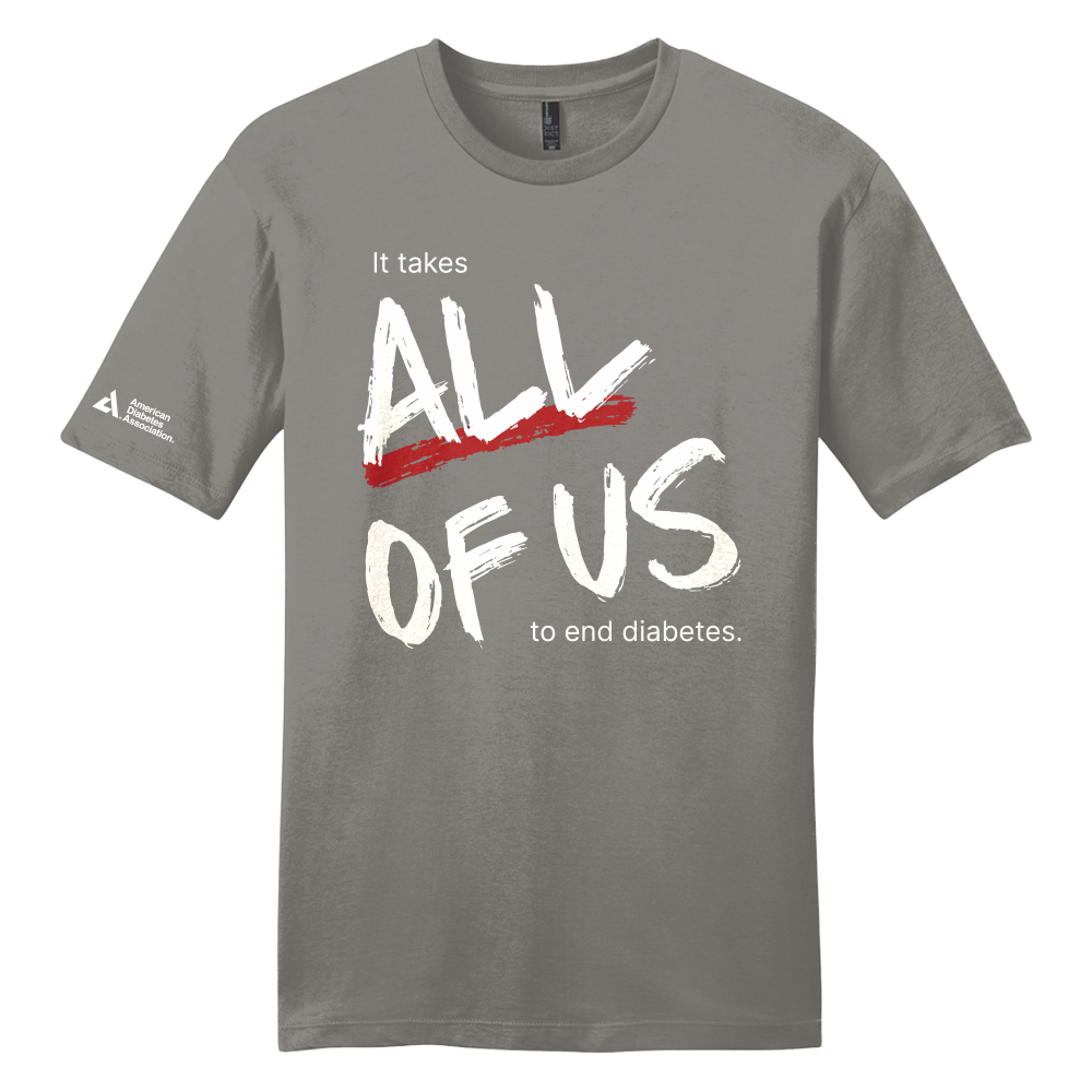 American Diabetes Association All of US T-Shirt-Gray