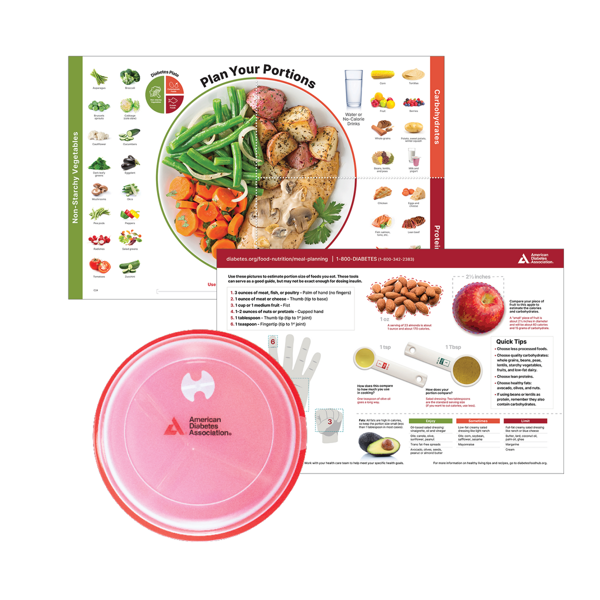 The Classic Placemat (25/pkg) & Portion Plate Set