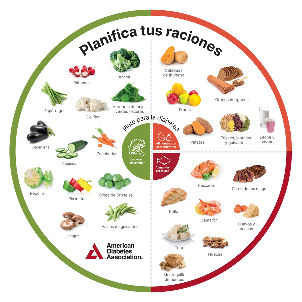 Diabetes Plate Method Portion Wheels (Spanish) (25/Pkg)