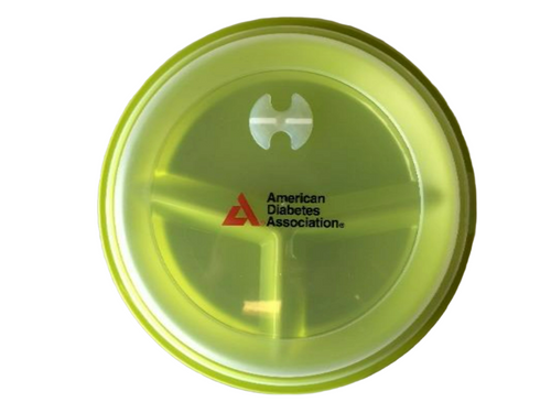 American Diabetes Association Green Portion Control Plate with Lid