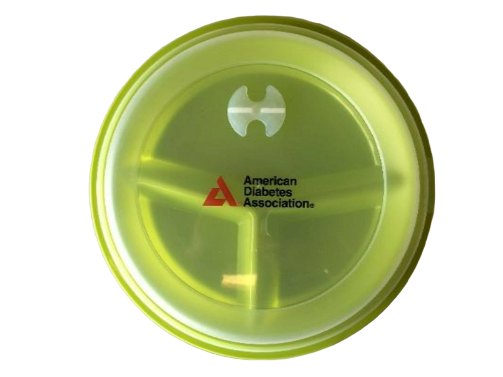 American Diabetes Association Green Portion Control Plate with Lid