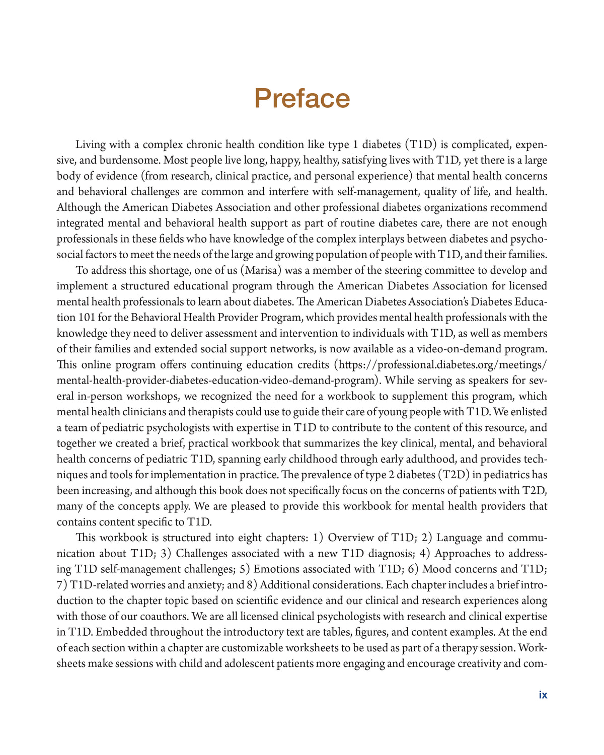 Type 1 Diabetes Mental Health Workbook