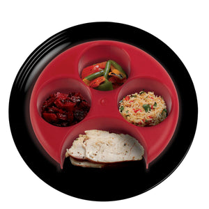 Meal Measure, Portion Control Plate Red