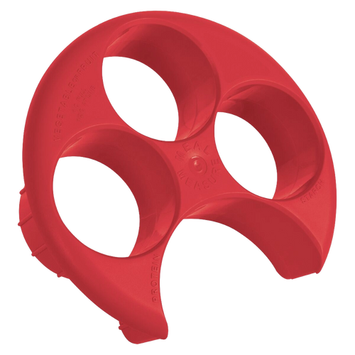 Meal Measure, Portion Control Plate Red