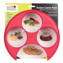 Load image into Gallery viewer, Meal Measure, Portion Control Plate Red