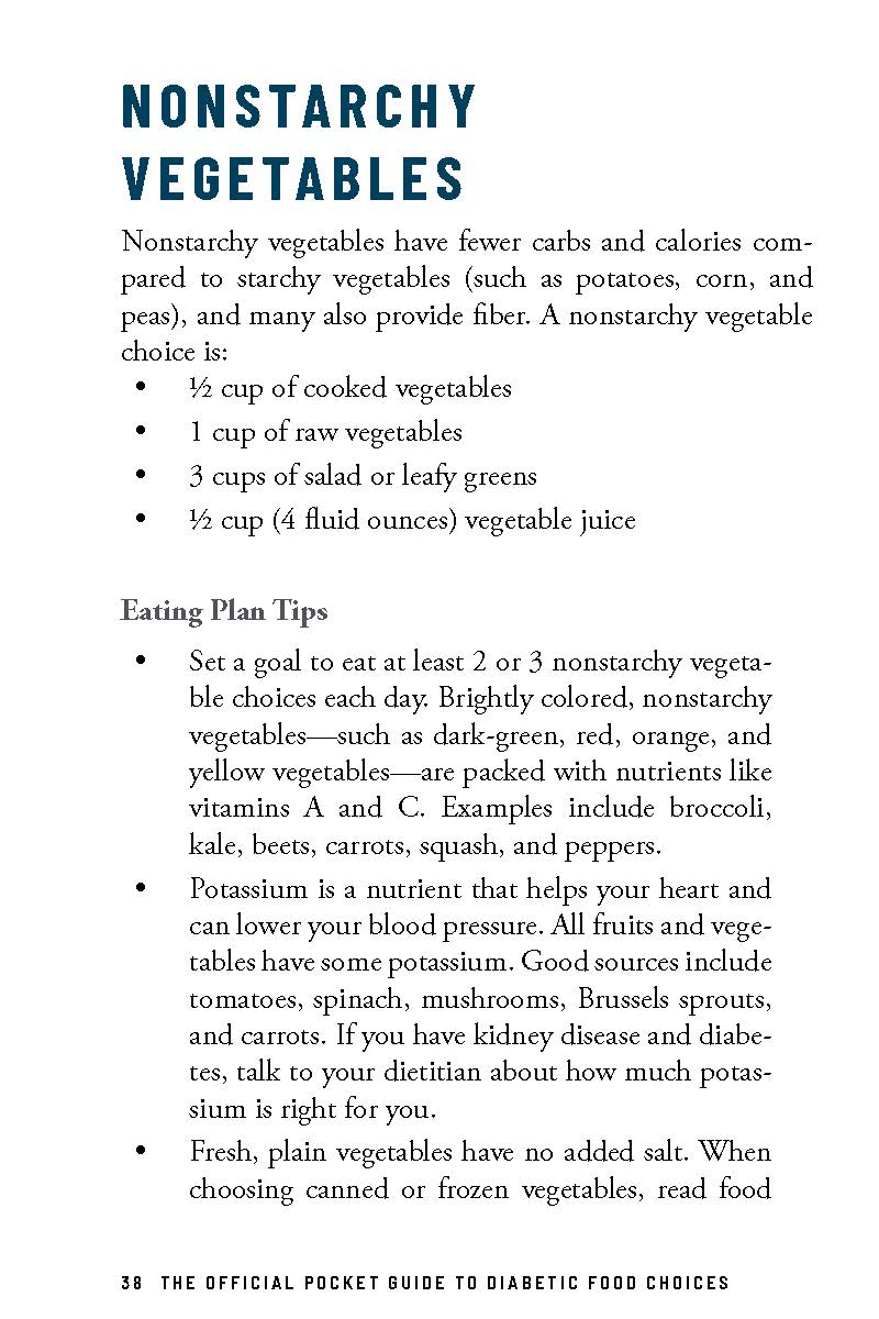 The Official Pocket Guide to Diabetes Food Choices, 6th Edition