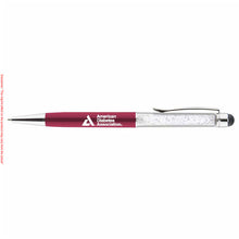 Load image into Gallery viewer, American Diabetes Association Shimmer Stylus Ballpoint Pen, Red