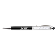 Load image into Gallery viewer, Shimmer Stylus Ballpoint Pen- Black