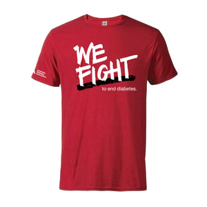 American Diabetes Association We Fight T-Shirt Red