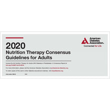 Load image into Gallery viewer, 2020 Nutrition Therapy Consensus Guidelines Pocket Chart
