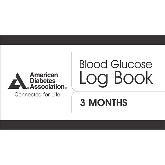 ADA Blood Glucose Log Book, 3rd Edition (4-pack)
