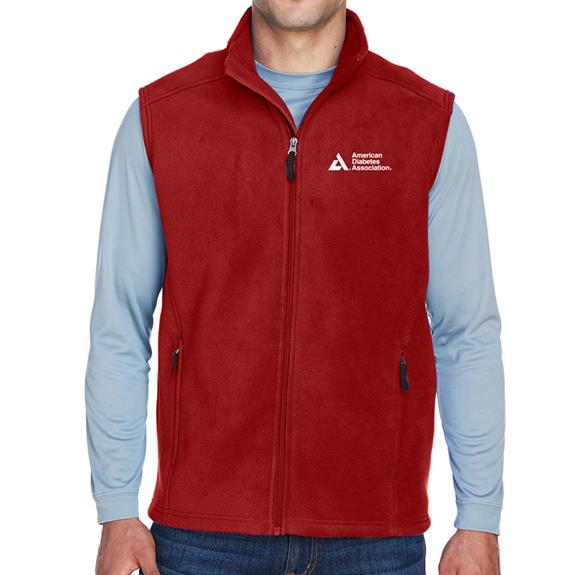 American Diabetes Association Men's Red Fleece Vest