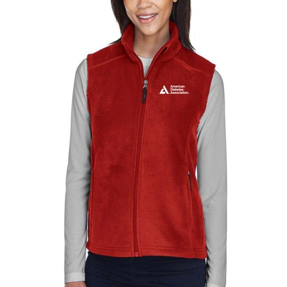 American Diabetes Association Women's Red Fleece Vest