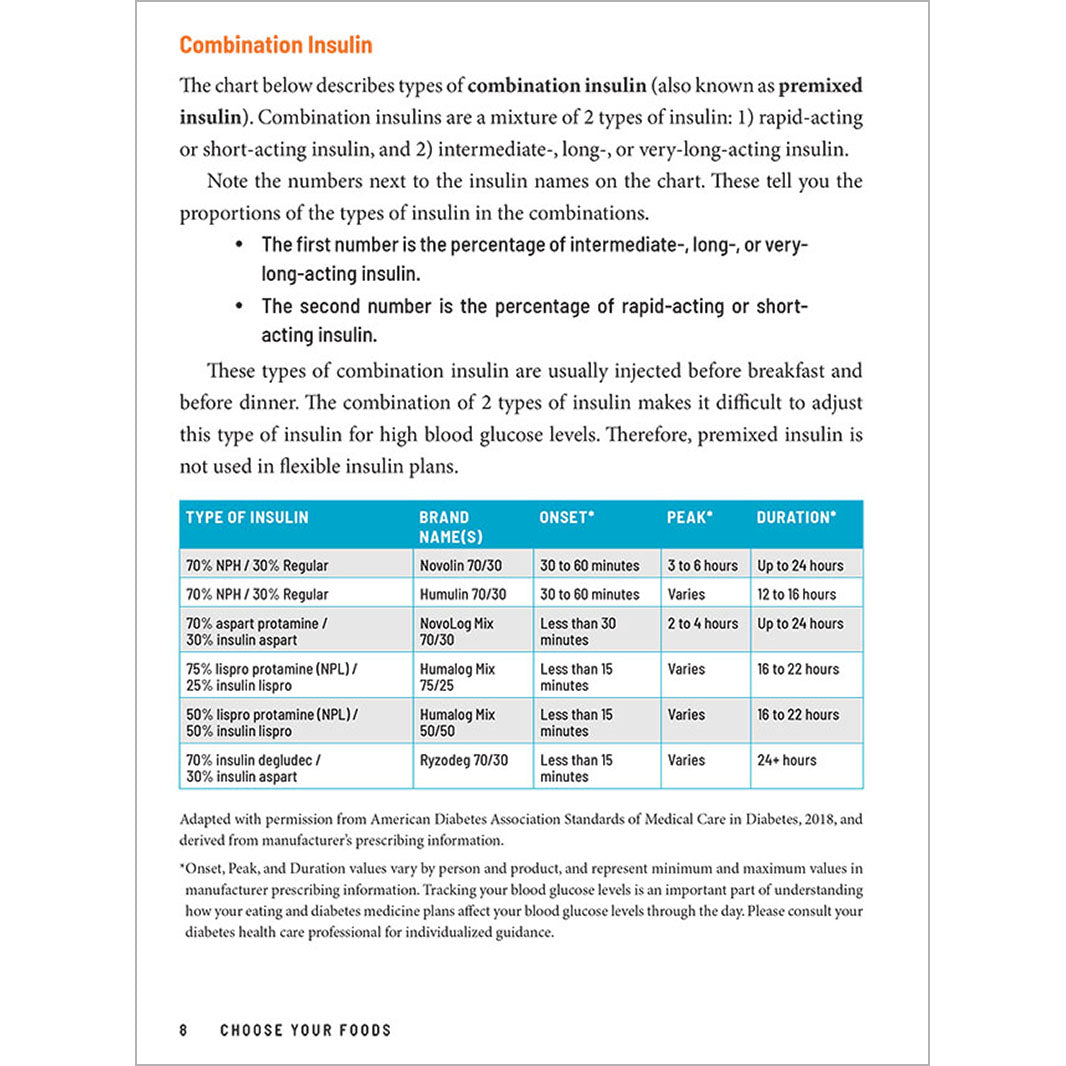 Choose Your Foods: Match Your Insulin to Your Carbs, 4th Edition (10/Pkg)