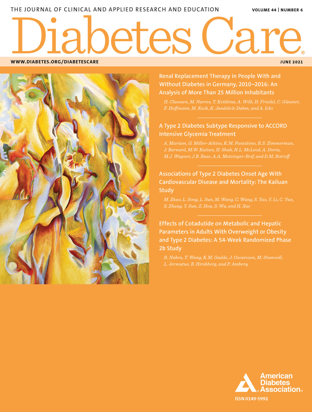 Diabetes Care, Volume 44, Issue 6, June 2021