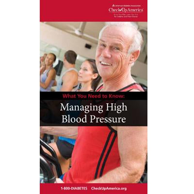 What You Need to Know: Managing High Blood Pressure Brochure (50/Pkg)