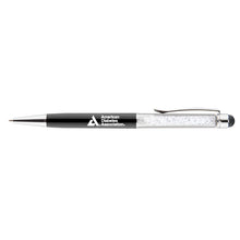 Load image into Gallery viewer, American Diabetes Association Shimmer Stylus Ballpoint Pen, Black