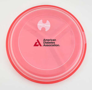 American Diabetes Association Red Portion Control Plate with Lid
