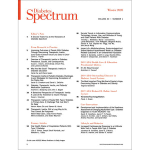 Diabetes Spectrum, Volume 33, Issue 1, Winter 2020