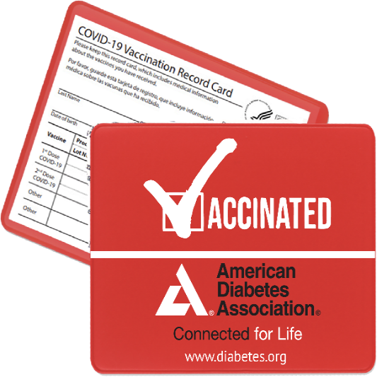 American Diabetes Association Vaccination Card Cover – ShopDiabetes.org ...